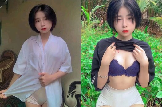 Em tóc dài quyến rũ trong clip do bạn thực hiện